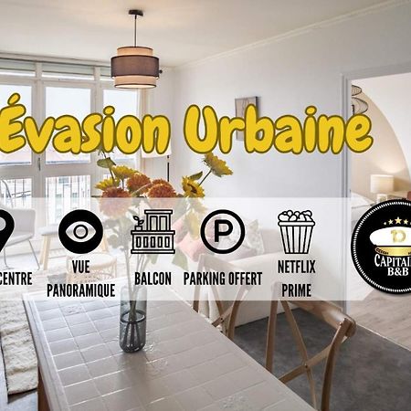 Evasion Urbaine - Vue Panoramique - Proche Gare Lägenhet Troyes Exteriör bild